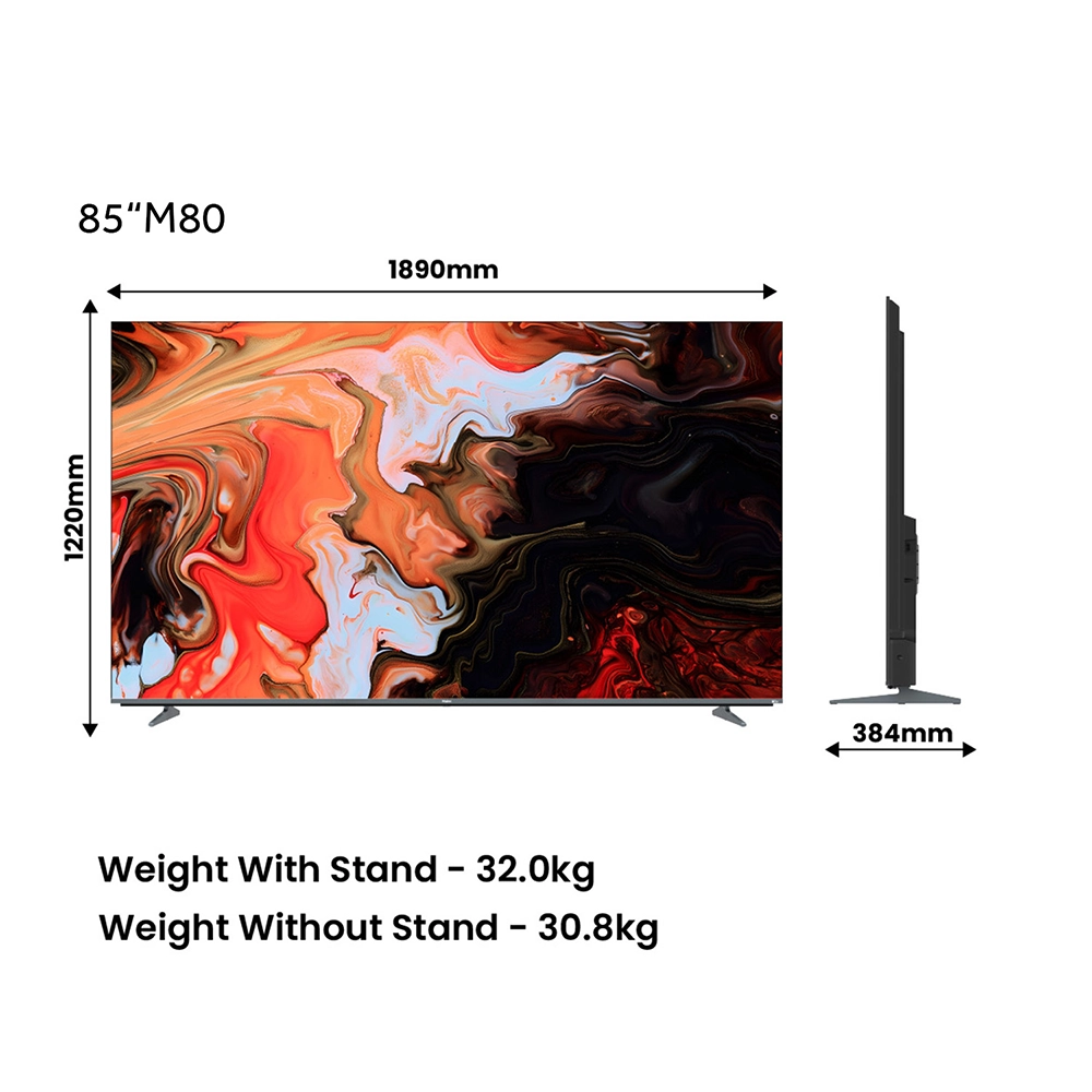 Haier M80F Mini LED 215cm (85) Google TV | Sound By KEF